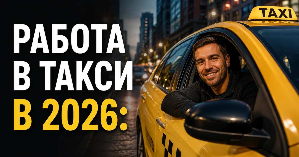 Работа в такси в 2026: сколько зарабатывает таксист и как устроиться